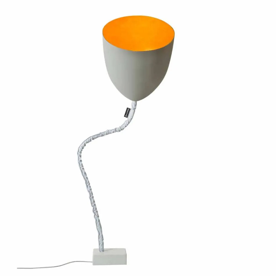 Design floor lamp In-es.artdesign Flower Painted concrete Viadurini