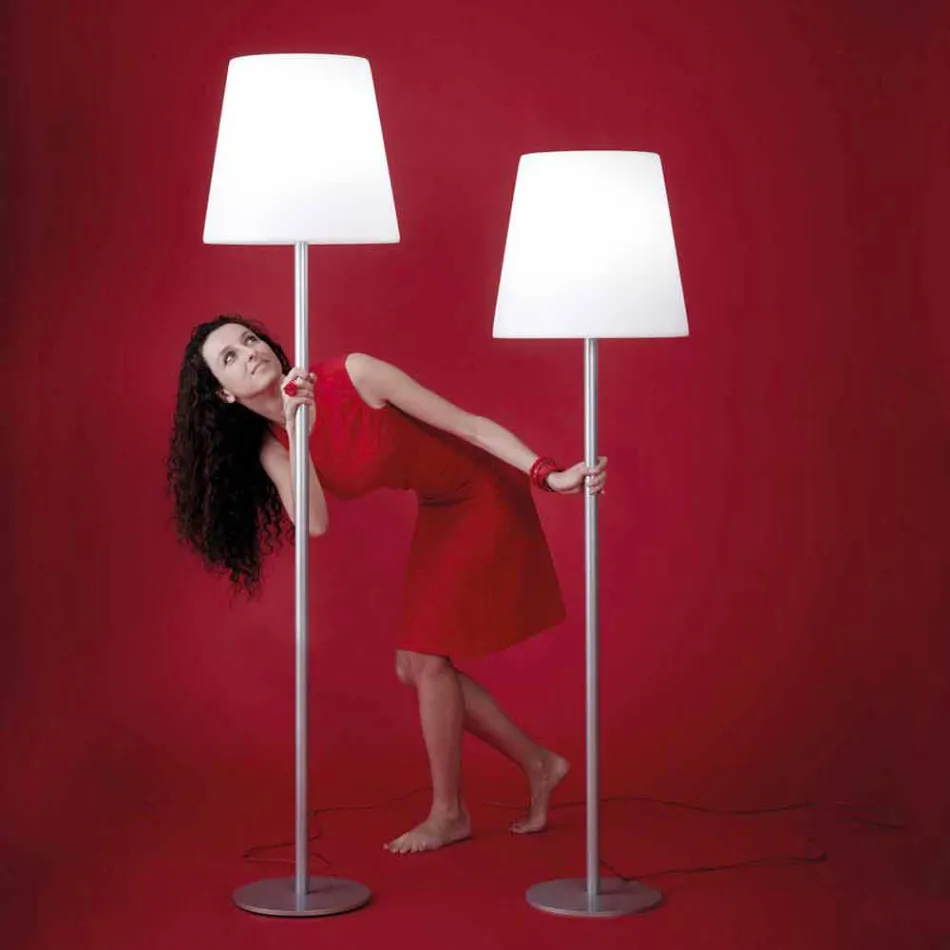 Floor lamp design Ali Baba Steel Slide metal made in Italy Viadurini