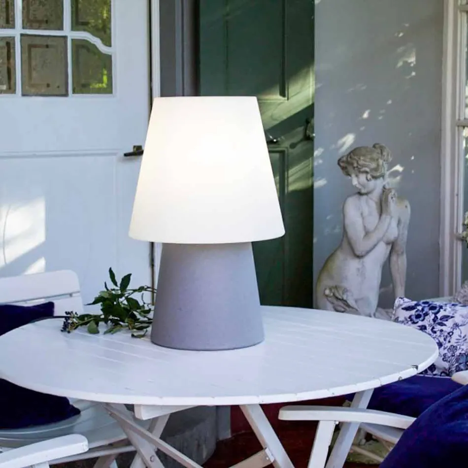 Modern Design Lamp for Indoor or Outdoor in Colored Plastic - Fungostar Viadurini