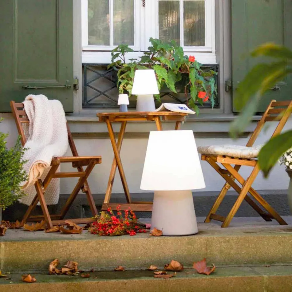 Modern Design Lamp for Indoor or Outdoor in Colored Plastic - Fungostar Viadurini