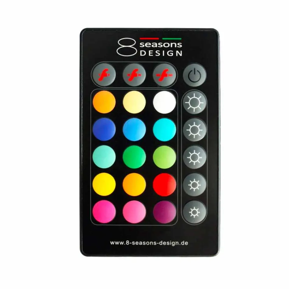 Modern Design Lamp for Indoor or Outdoor in Colored Plastic - Fungostar Viadurini