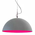 Suspended design lamp In-es.artdesign Mezza Luna Cement varnish Viadurini