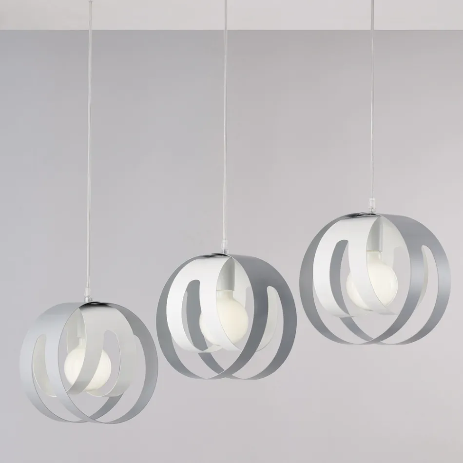 Elegant Glass and Metal Lamp Made in Italy for Refined Interiors - Aries Viadurini