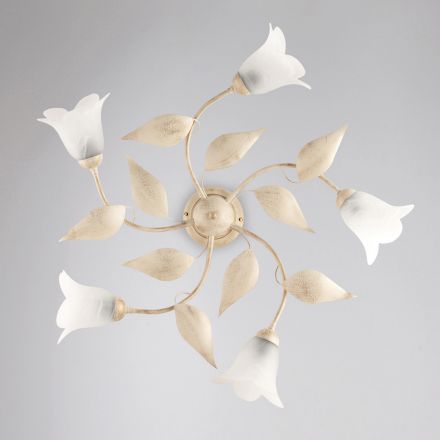 Elegant glass and metal lamp Made in Italy for refined interiors – Sirio Viadurini