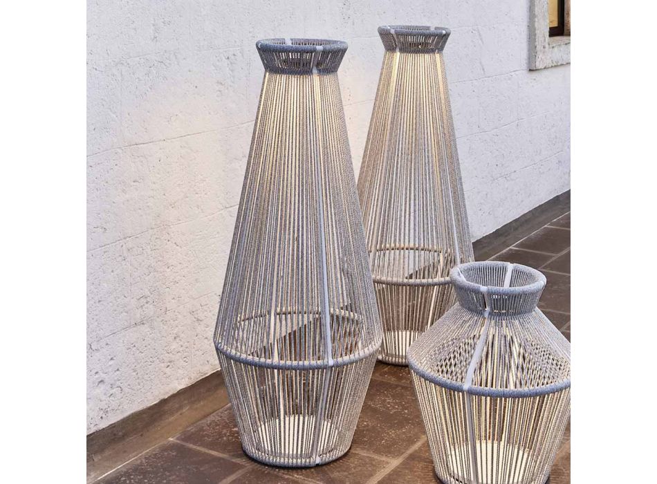 Garden Lamp in Aluminum and Fiber Made in Italy - Cricket by Varaschin Viadurini
