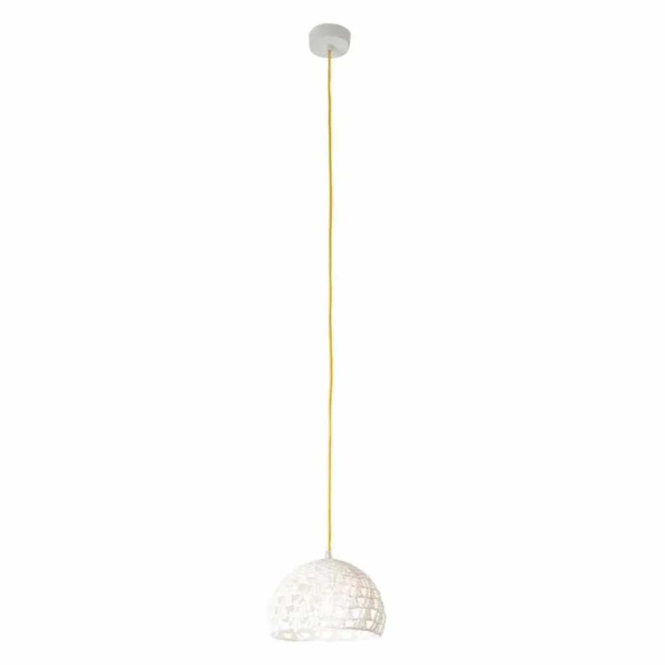 Suspended lamp in cotton and viscose In-es.artdesign Modern texture Viadurini