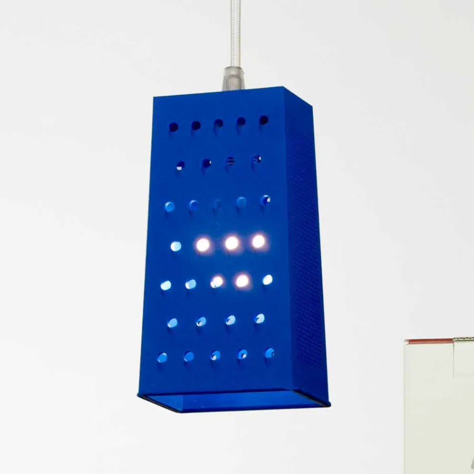 Suspended lamp in laprene In-es.artdesign Cacio & Pepe 2 colored Viadurini