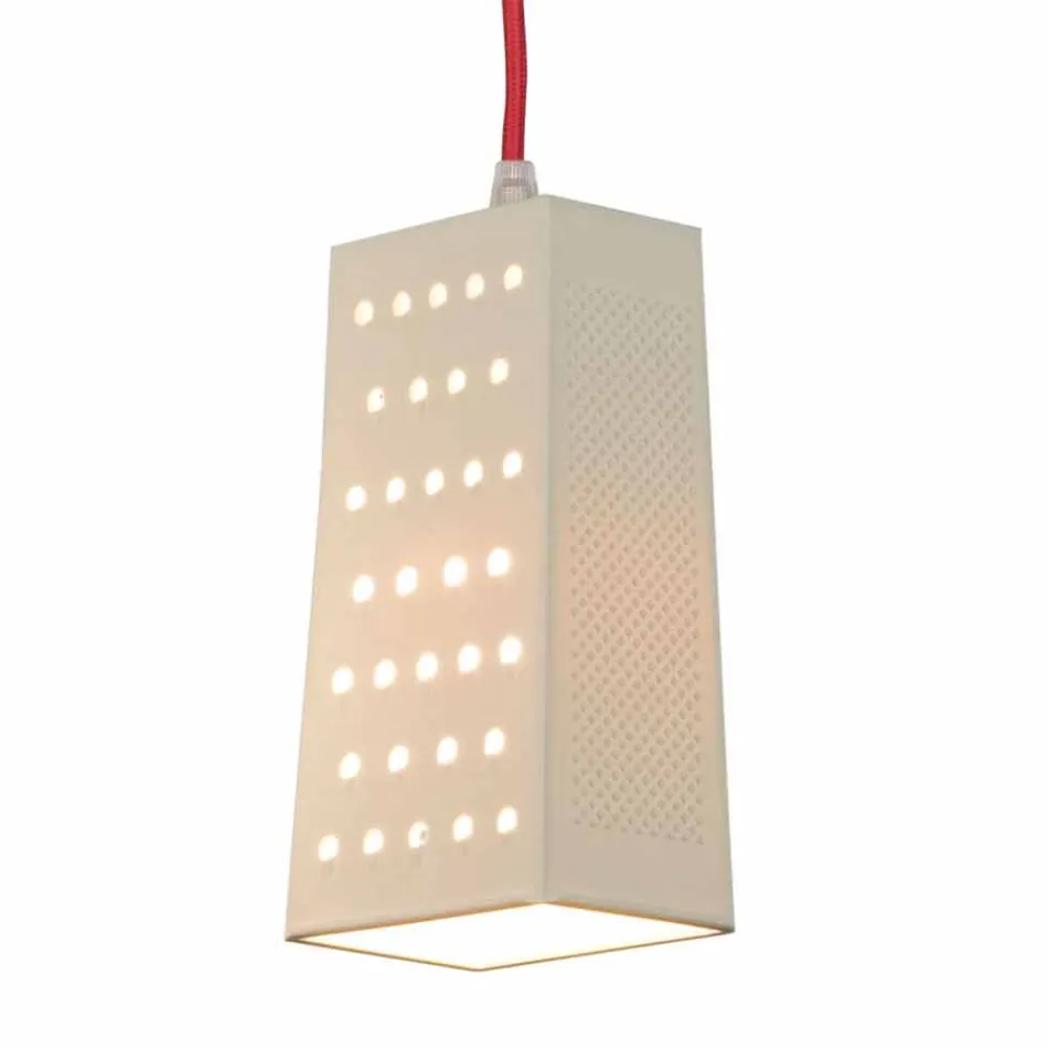 Suspended lamp in laprene In-es.artdesign Cacio & Pepe 2 colored Viadurini