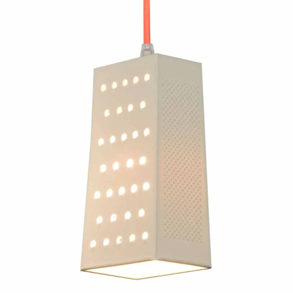 Suspended lamp in laprene In-es.artdesign Cacio & Pepe 2 colored Viadurini