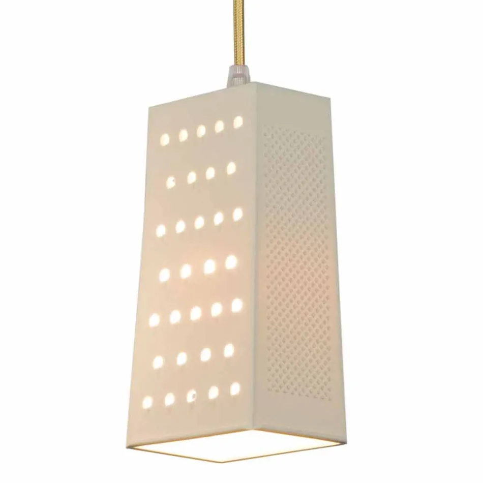 Suspended lamp in laprene In-es.artdesign Cacio & Pepe 2 colored Viadurini