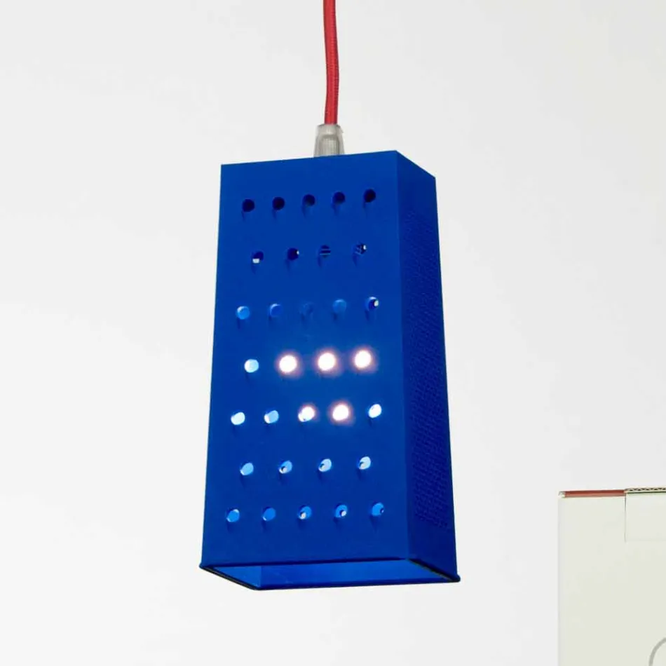 Suspended lamp in laprene In-es.artdesign Cacio & Pepe 2 colored Viadurini