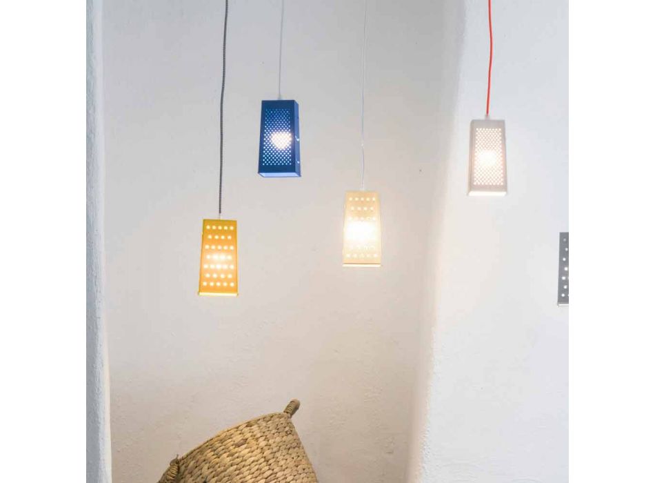 Suspended lamp in laprene In-es.artdesign Cacio & Pepe 2 colored Viadurini