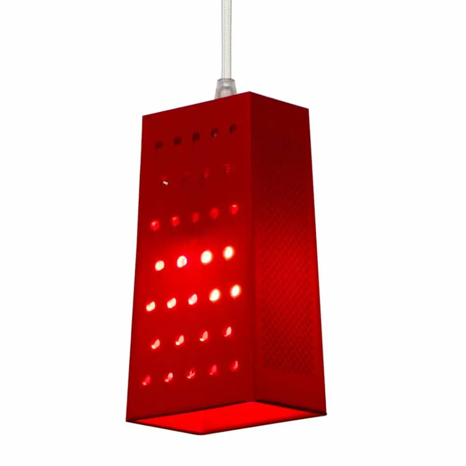 Suspended lamp in laprene In-es.artdesign Cacio & Pepe 2 colored Viadurini