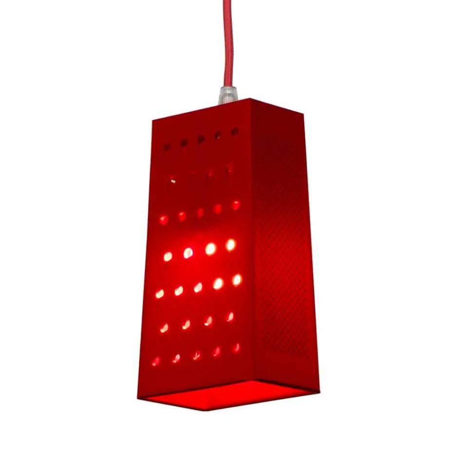 Suspended lamp in laprene In-es.artdesign Cacio & Pepe 2 colored Viadurini