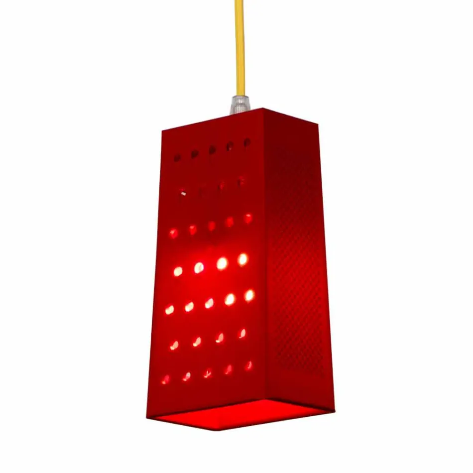 Suspended lamp in laprene In-es.artdesign Cacio & Pepe 2 colored Viadurini