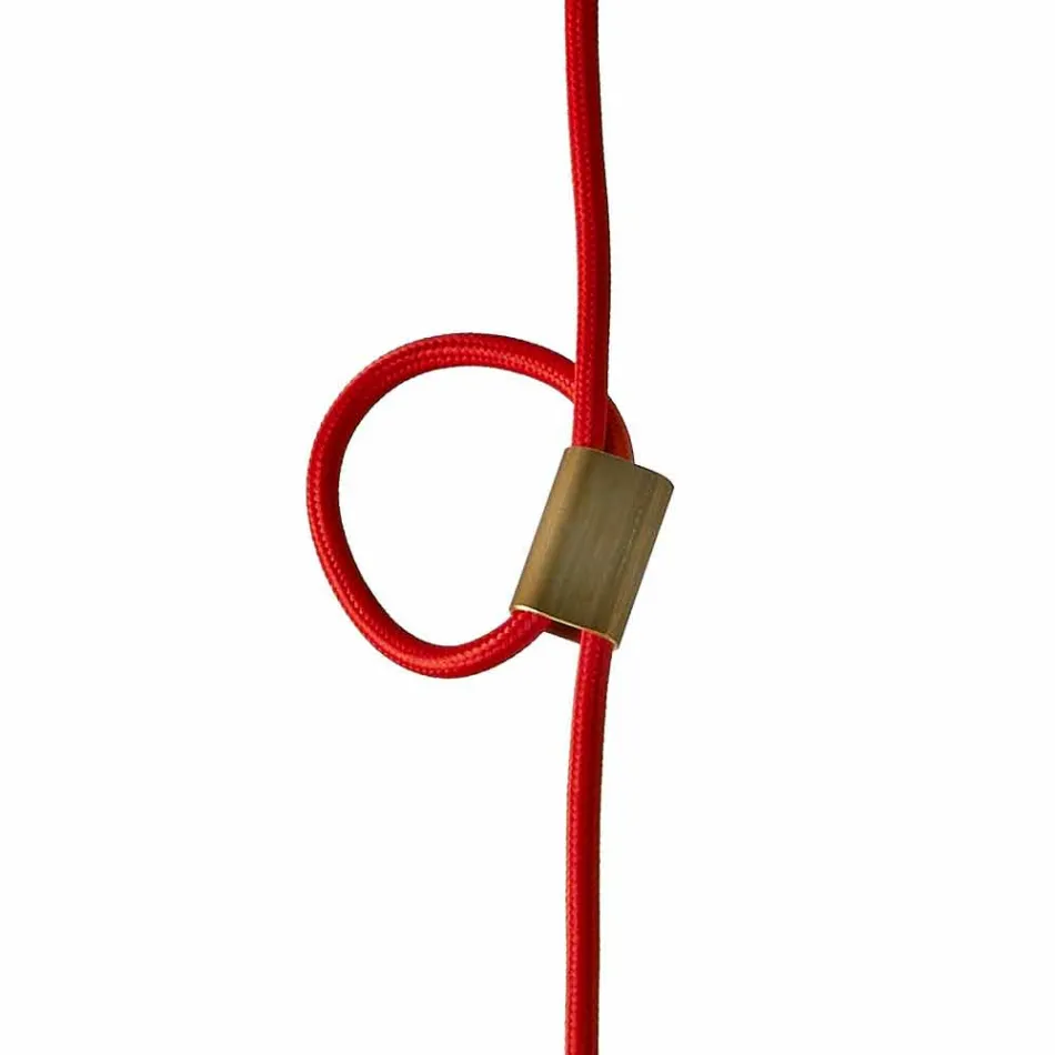 Lamp in beech wood and suspended ceramic made in Italy Asia Viadurini