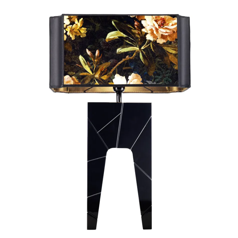 Modern design table lamp in solid wood Grilli Zarafa made Italy Viadurini