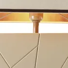 Modern design table lamp in solid wood Grilli Zarafa made Italy Viadurini