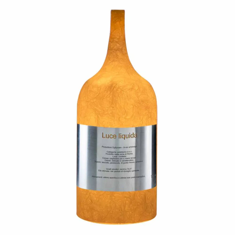 Table lamp in colored nebulite In-es.artdesign Luce Liquida1 Viadurini