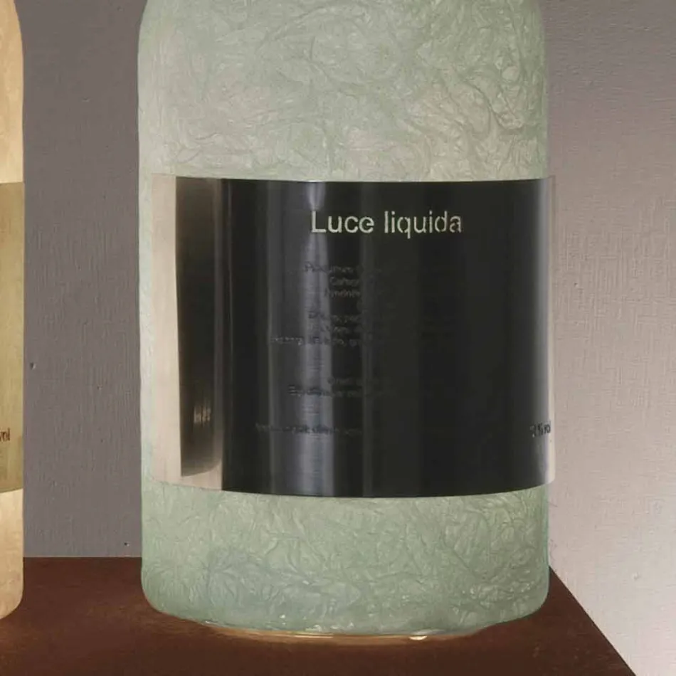 Table lamp in colored nebulite In-es.artdesign Luce Liquida1 Viadurini