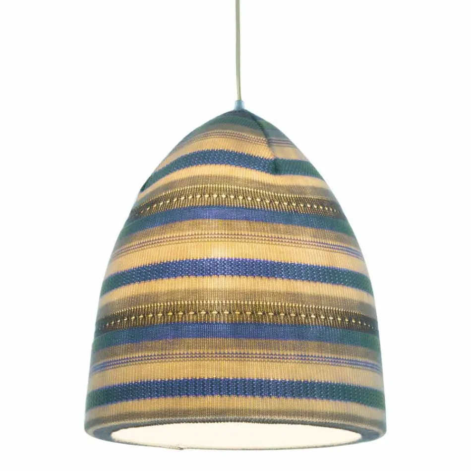 Nebulite and wool suspension lamp In.es.artdesign Flower Stripe Viadurini