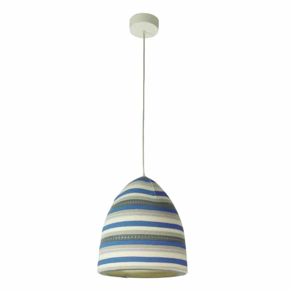 Nebulite and wool suspension lamp In.es.artdesign Flower Stripe Viadurini