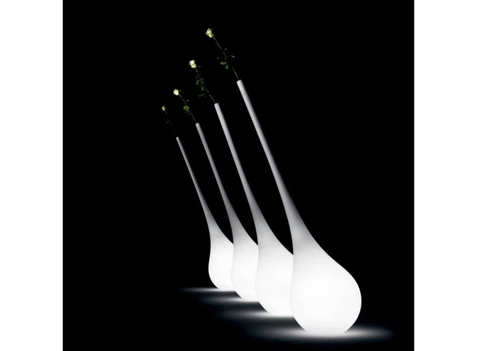 Design Plastic Lamp with Luminous Flower Vase - Ampoule by Myyour Viadurini