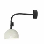 Resin and cotton wall lamp In-es.artdesign Trama A1 modern Viadurini