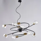 Made in Italy glass and metal lamp for refined spaces – Venere Viadurini