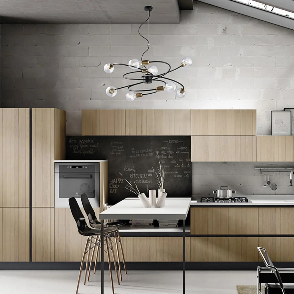 Made in Italy glass and metal lamp for refined spaces – Venere Viadurini