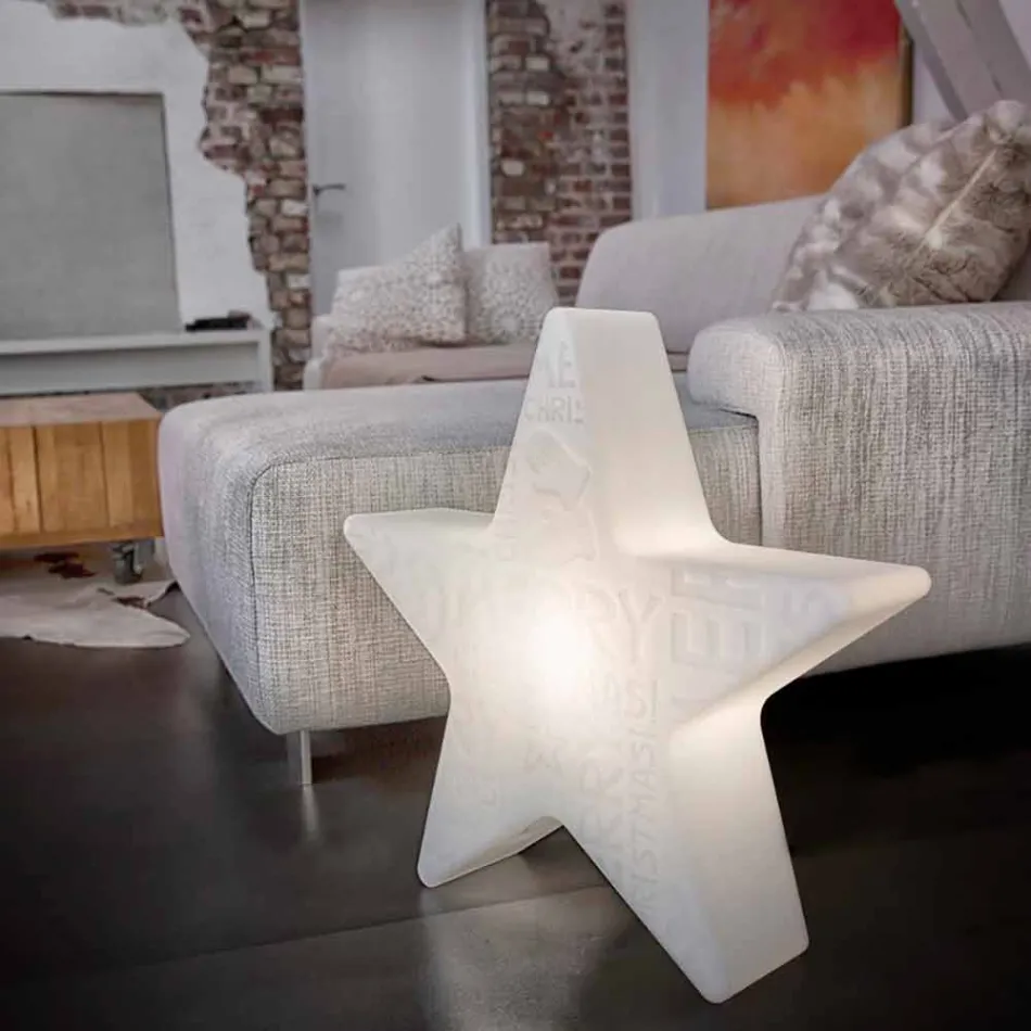 Indoor or Outdoor White, Red or Green Led, Solar or E27 Lamp - Natalestar Viadurini