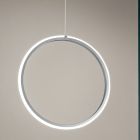 LED Metal Suspension Lamp with Silicone Diffuser - Fiorina Viadurini