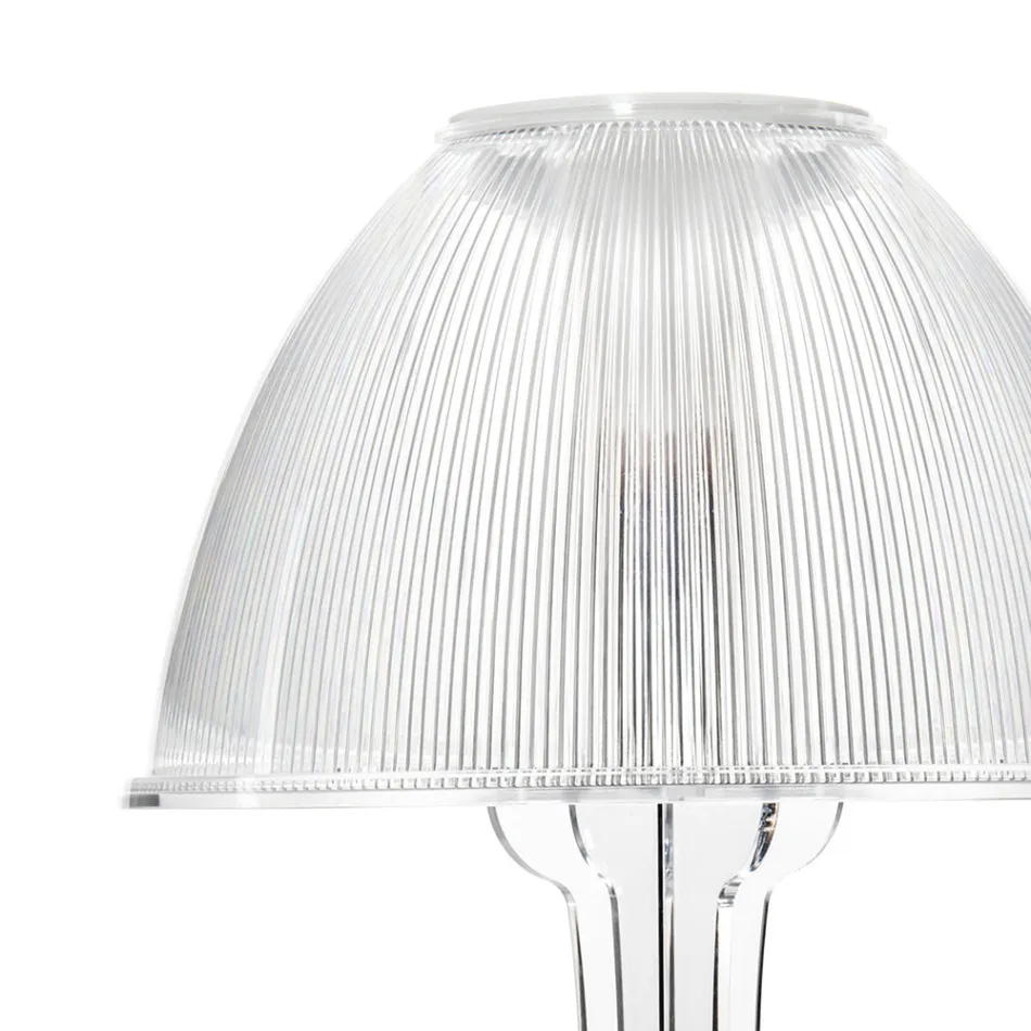 Led Table Lamp in Transparent Plexiglass Made in Italy - Odette Viadurini