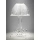 Led Table Lamp in Transparent Plexiglass Made in Italy - Odette Viadurini