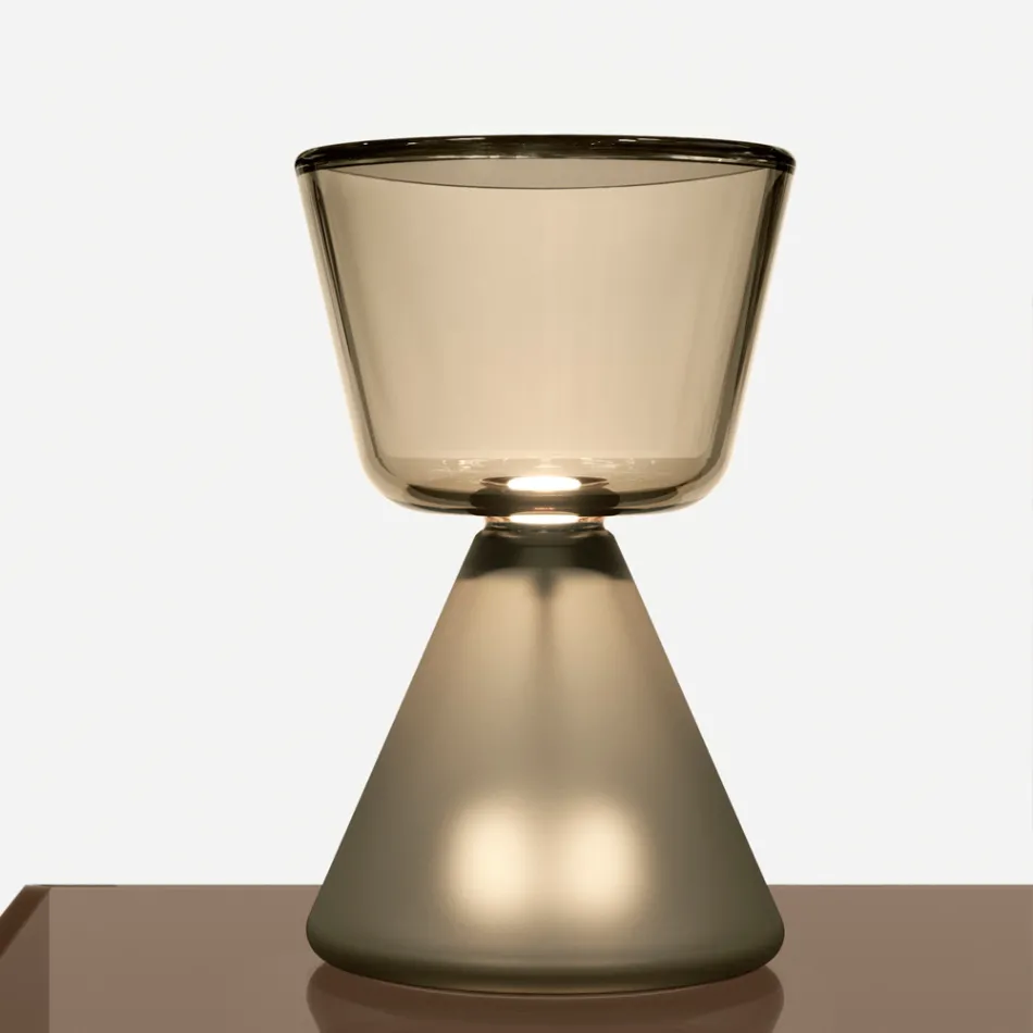 Murano Blown Glass LED Table Lamp Made in Italy - Isola Viadurini