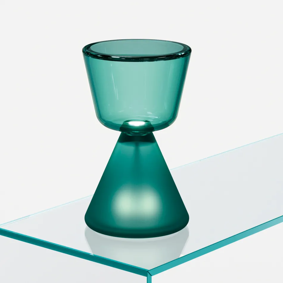 Murano Blown Glass LED Table Lamp Made in Italy - Isola Viadurini
