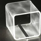 Led Lamp in Transparent Acrylic Crystal Laser Decor - Robiola Viadurini