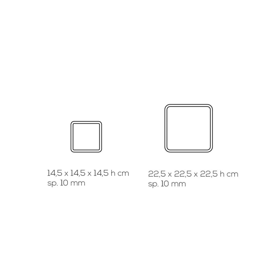 Led Lamp in Transparent Acrylic Crystal Laser Decor - Robiola Viadurini