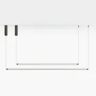 Modern LED Lamp in Ribbed Glass with an Exclusive Design Made in Italy - Lys Viadurini