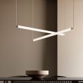 Modern LED Lamp in Ribbed Glass with an Exclusive Design Made in Italy - Lys