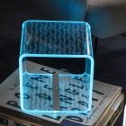Rgb Led Lamp in Transparent Acrylic Crystal Laser Decor - Robiola Viadurini