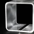 Rgb Led Lamp in Transparent Acrylic Crystal Laser Decor - Robiola Viadurini