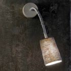 Modern wall lamp In-es.artdesign Paint A Stripe nebulite and wool Viadurini
