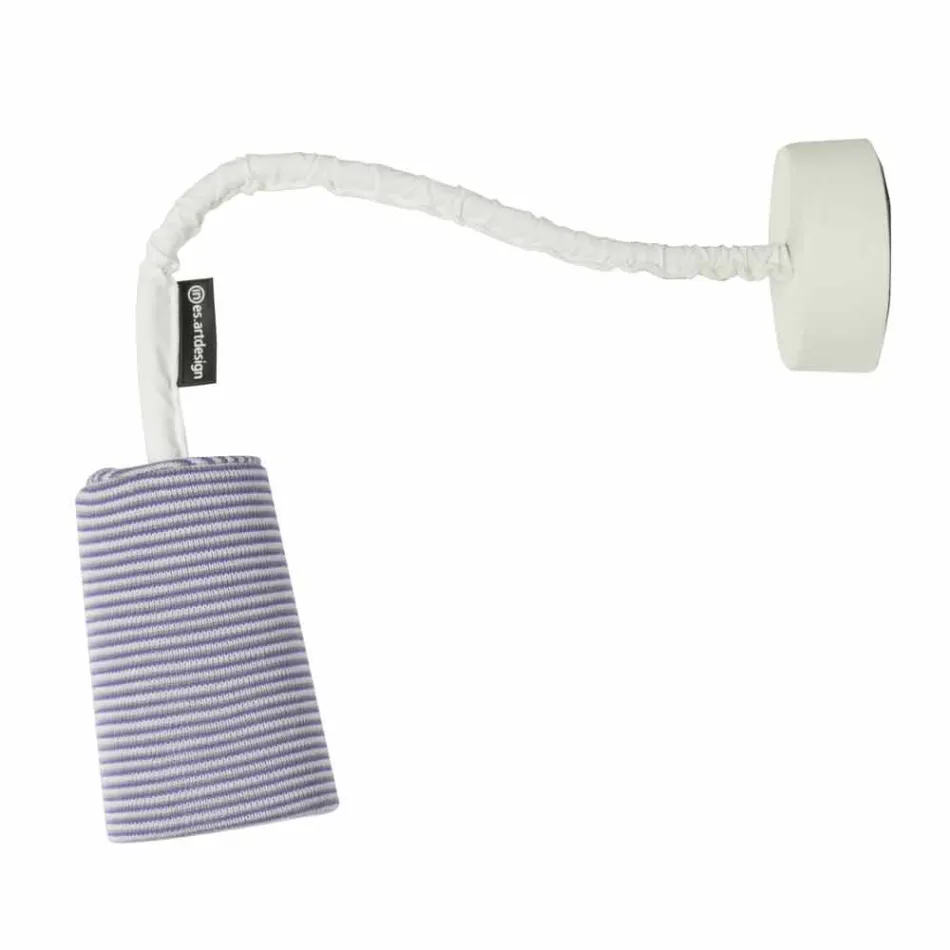 Modern wall lamp In-es.artdesign Paint A Stripe nebulite and wool Viadurini