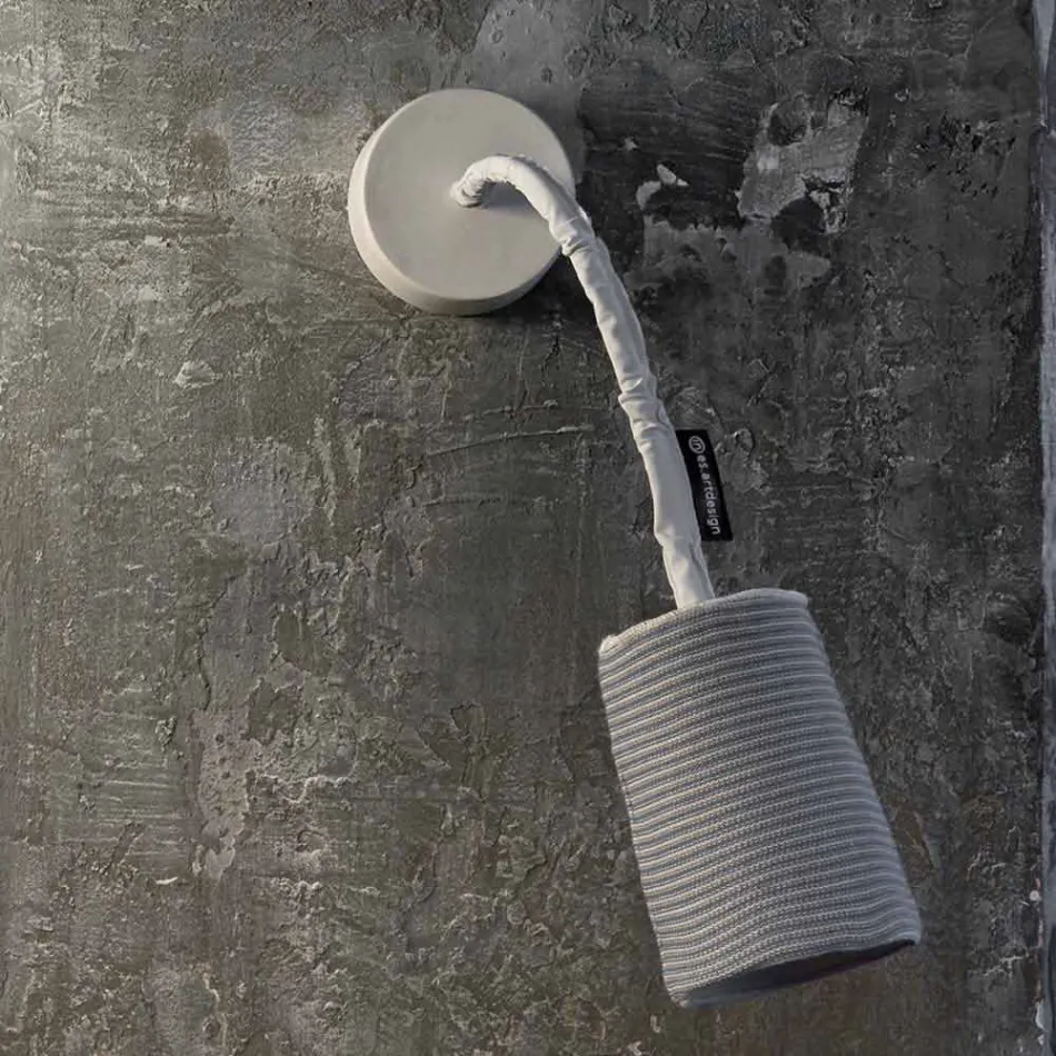 Modern wall lamp In-es.artdesign Paint A Stripe nebulite and wool Viadurini
