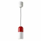 Modern pendant lamp in two-color ceramic made in Italy Asia Viadurini