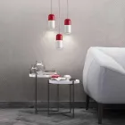 Modern pendant lamp in two-color ceramic made in Italy Asia Viadurini
