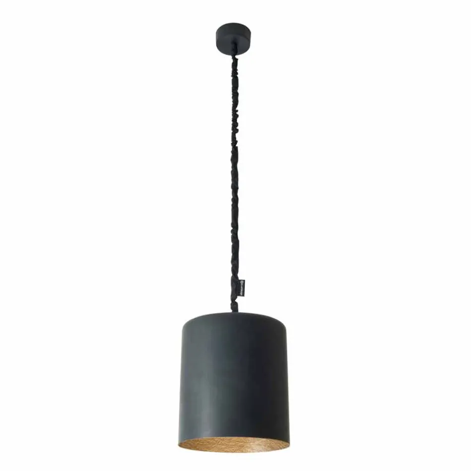 Modern suspension lamp In-es.artdesign Bin Lavagna in resin Viadurini