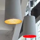 Modern suspension lamp In-es.artdesign Paint Painted concrete Viadurini