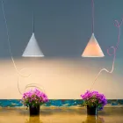 Modern suspension lamp In-es.artdesign Pop 2 laprene colored Viadurini